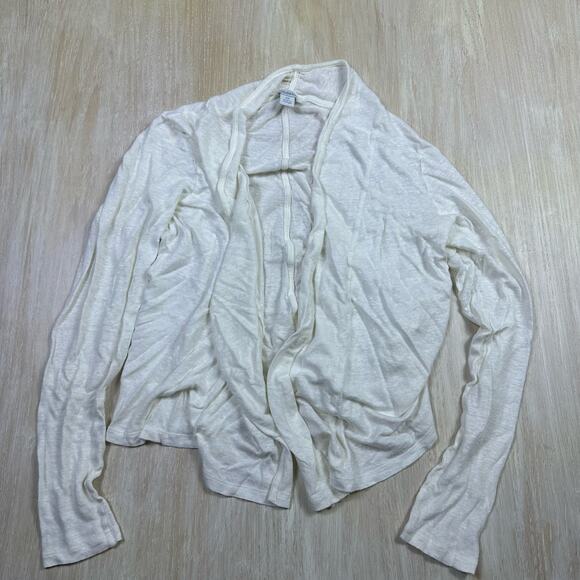 Sundance White Open Front Lightweight Casual Layering Versatile Knit Cardigan XS - Picture 4 of 12